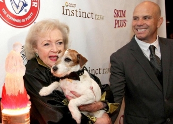 Celebrity canine Uggie shares spotlight with Betty White at Friars Club Roast in New York City